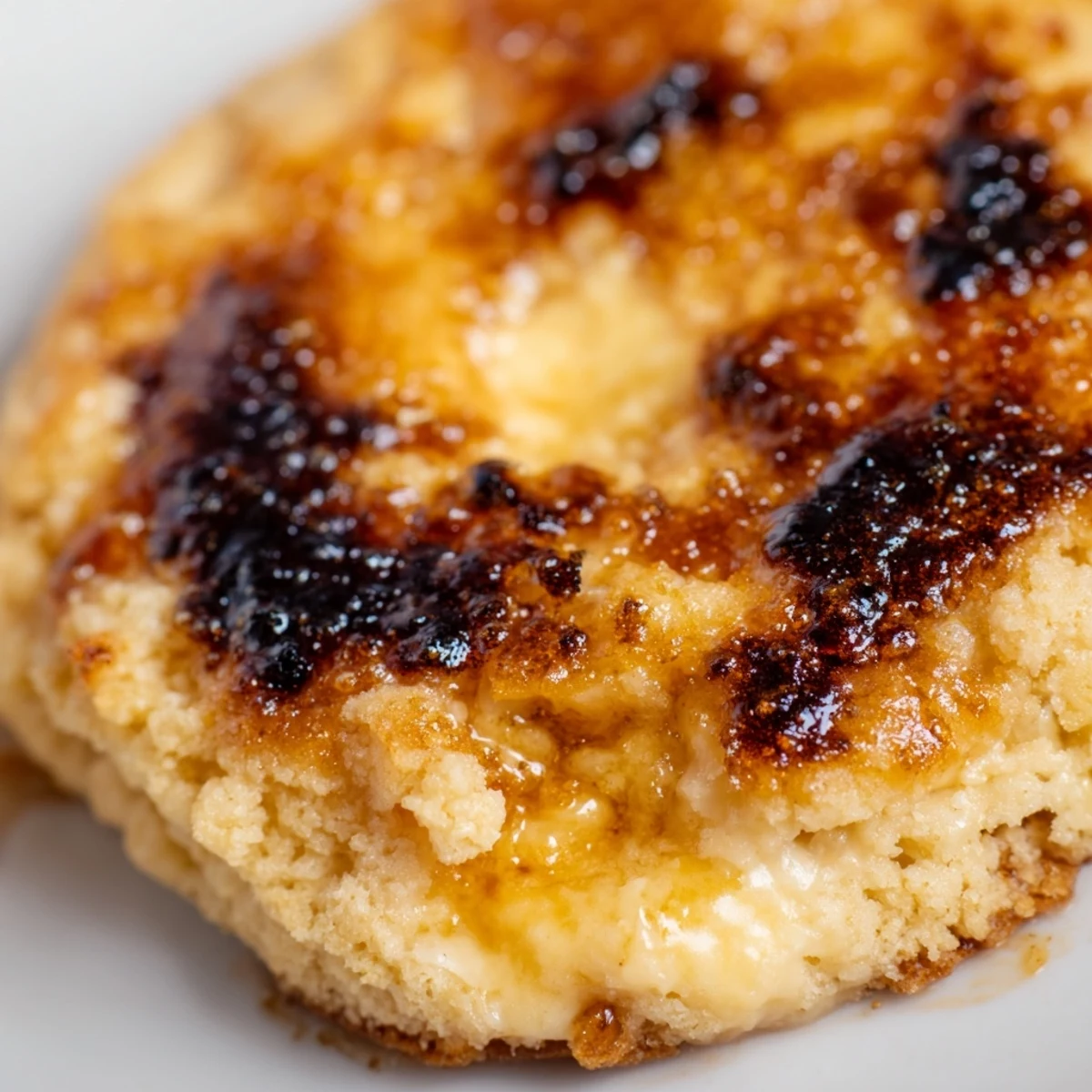 Golden caramelized sugar tops these soft creme brulee cookies with creamy vanilla centers