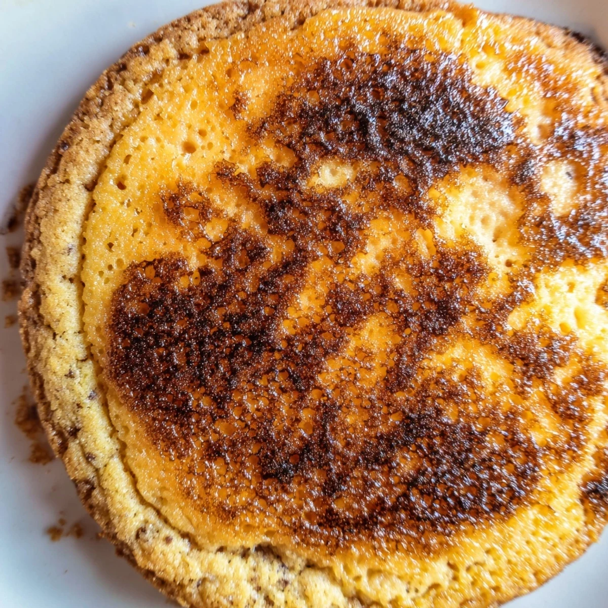Warm creme brulee cookies fresh from the oven with perfectly torched crispy tops