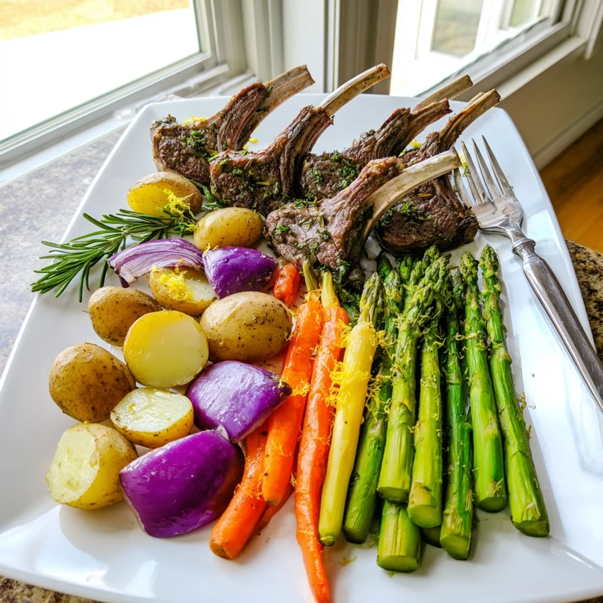 Easter Dinner Sheet Pan Lamb