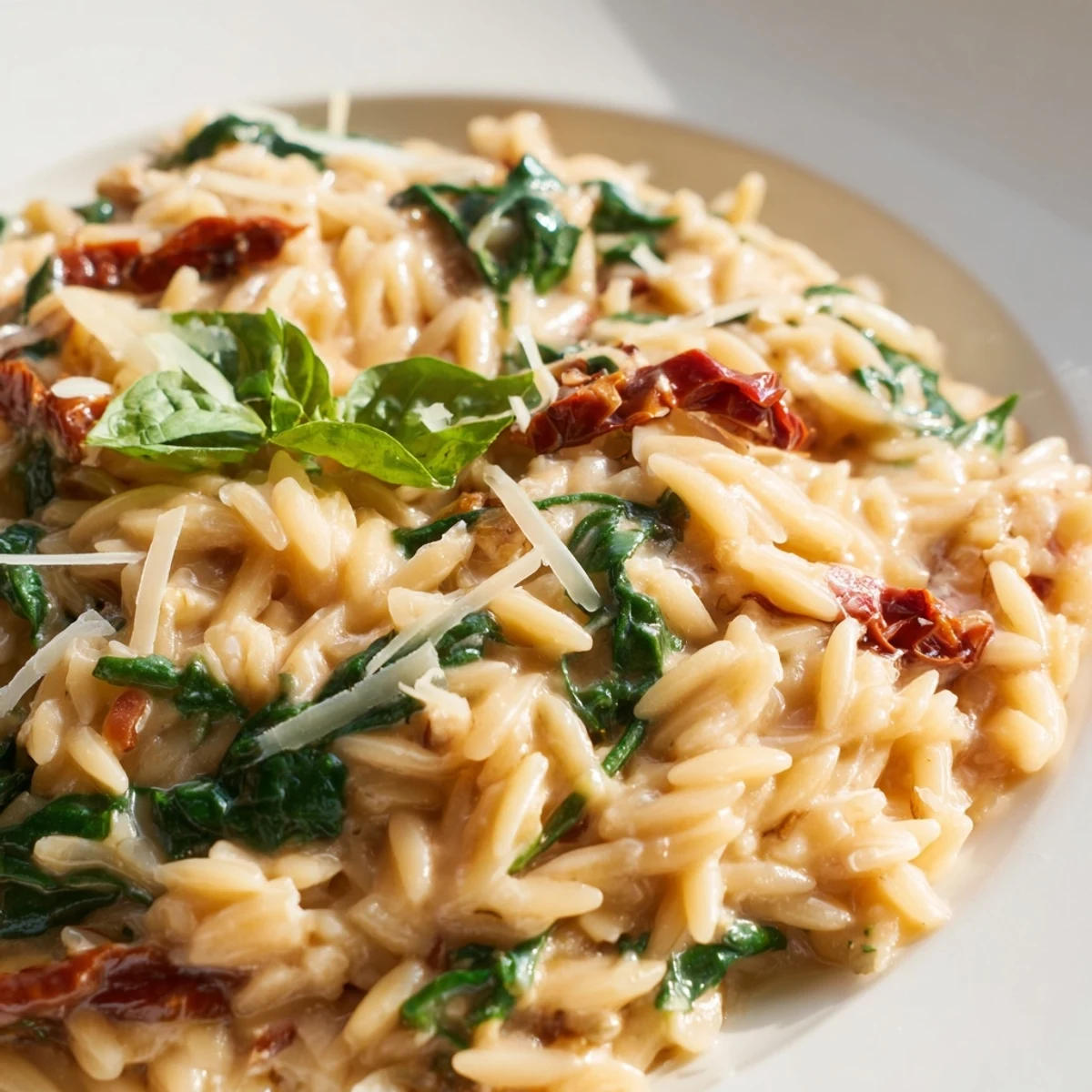 Creamy Tuscan Orzo
