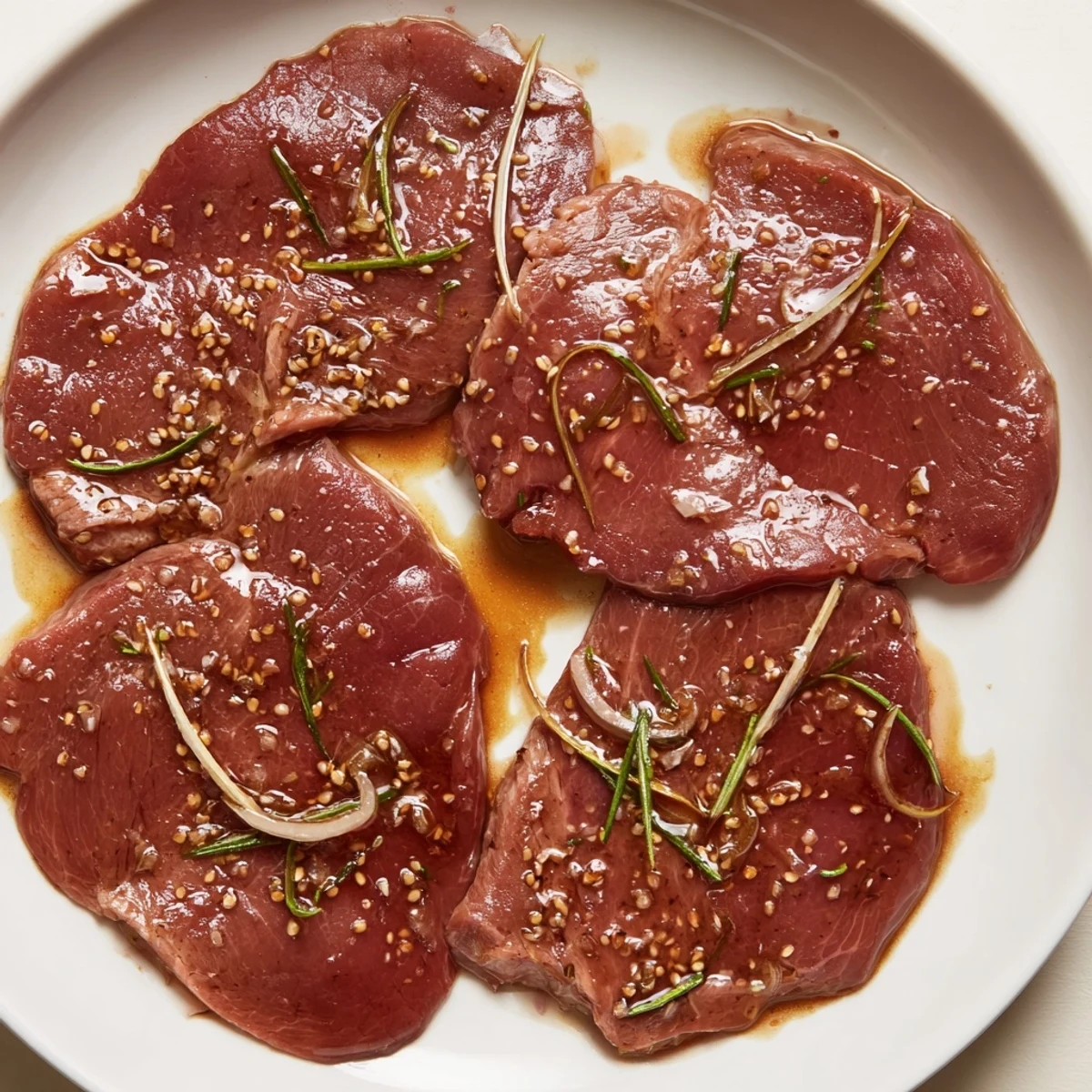 Homemade Steak Marinade ready for grilling, sweet-balsamic aroma, pairs with Cabernet