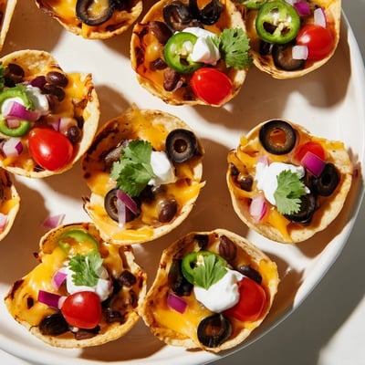 Cheesy Nacho Cups Game Day