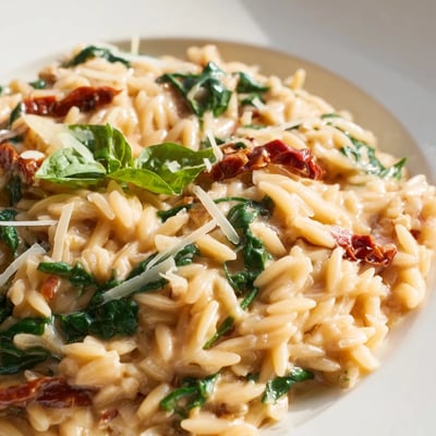 Creamy Tuscan Orzo