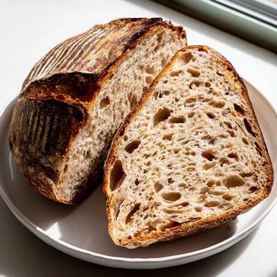 Crusty Artisan Sourdough Bread