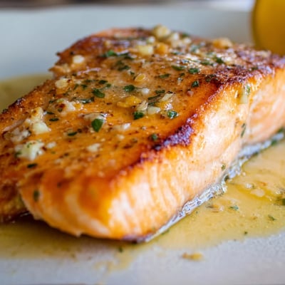 Garlic Butter Pan-Seared Salmon